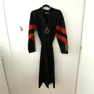 Zara Quarter Zip Midi Dress
